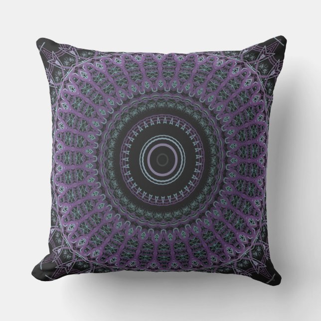 Almofada Majestade Purple Mandala (Frente)