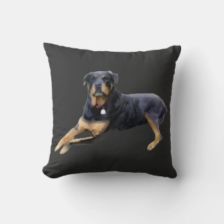 Almofada Majestic Rottweiler: Serenity in Strength