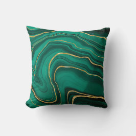 Almofada Malachite marble art