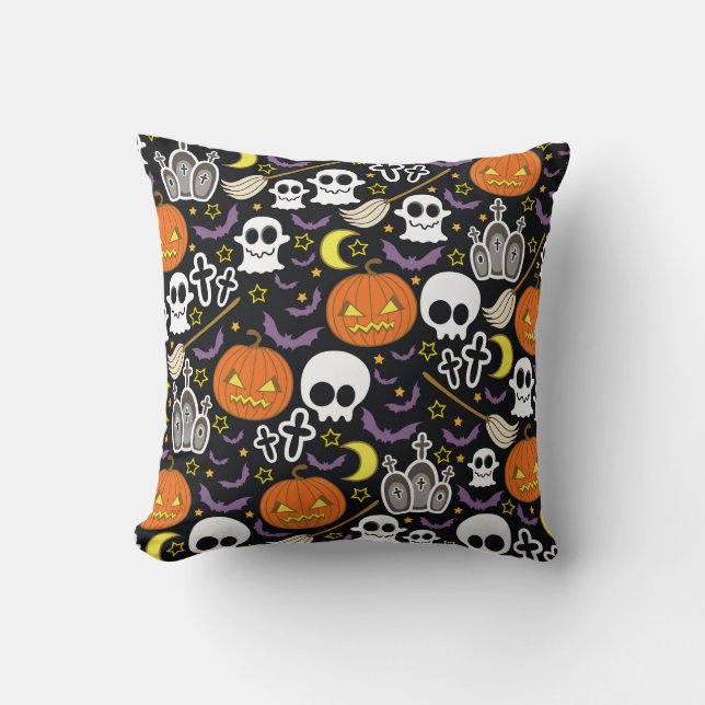 Almofada Maldito Halloween: O Design de fundo do tema. (Frente)