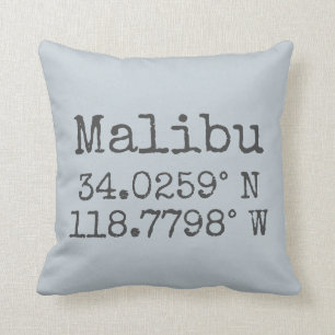 Almofada Malibu Latitude e Longitude