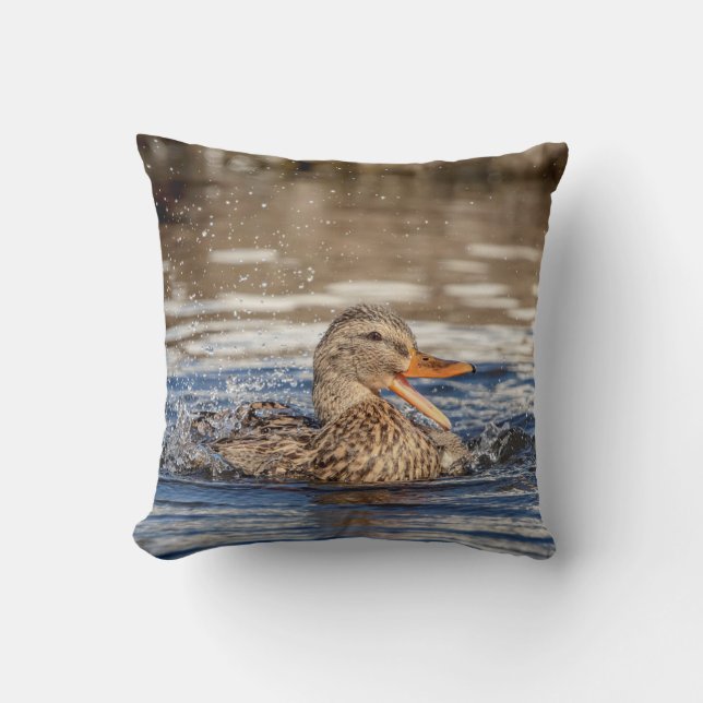 Almofada Mallard Duck em Downing Park (Frente)