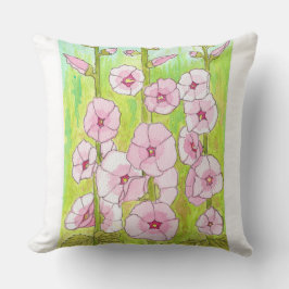 Almofada Malvarisas Rosa Florindo Aquarela