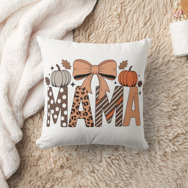 Almofada Mama de Halloween Personalizada – Assustador Fofo (Cobertor)