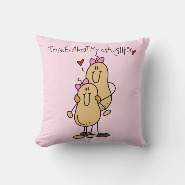 Almofada Mamã - loucos sobre meus t-shirt e presentes da (Frente)