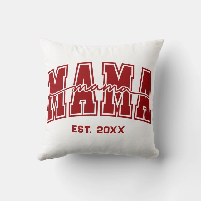 Almofada Mama Personalizada Ano de Fundação Mãe Estabelecid (Verso)