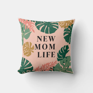 Almofada Mama Wildflower Buquê Est. 2024 Dourado