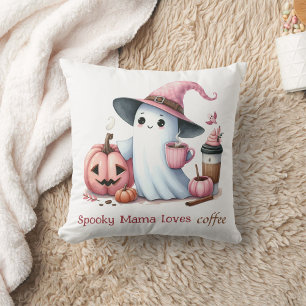 Almofada mamãe assustadora ama café fantasma bonitinho