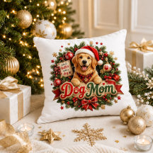 Mamãe Cachorro de Natal Vermelho Verde Citação Tra