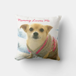 Almofada Mamãe Cute Chihuahua me ama