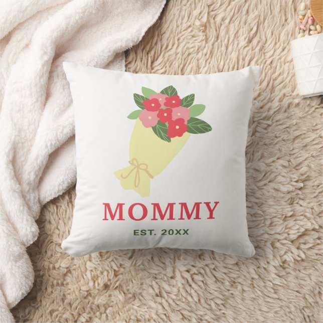 Almofada Mamãe Floral Personalizado Ano Presente Mãe Fofa (Cobertor)