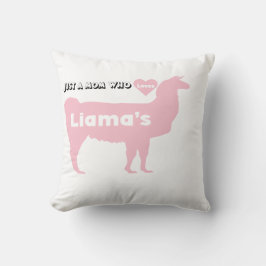 Almofada Mamãe Llama rosa mãe ama liama
