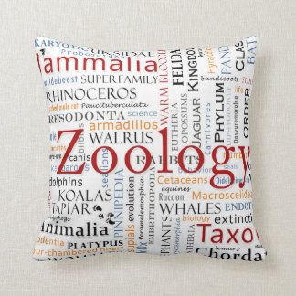 Almofada Mamíferos na tipografia