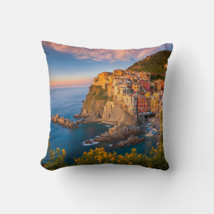 Almofada Manarola Cinque Terre Itália Costa do Mar Med