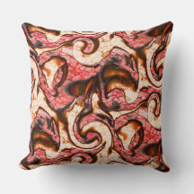 manchas abstrato vermelho e coral com estilo lenho