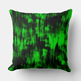 Almofada Manchas cravadas em verde-cinzento e escuro forte