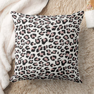 Almofada Manchas-leopardo Rosa cor-de-rosa Padrão de Impre