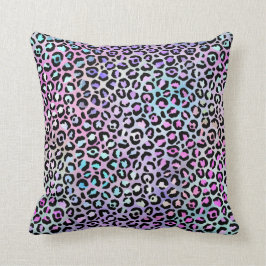 Almofada *~* Manchas negras Leopard Rainbow Animal Print