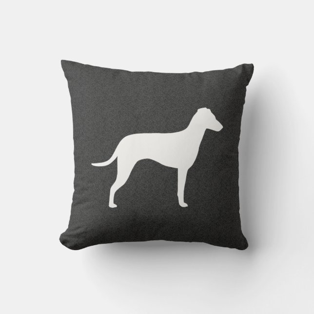 Almofada Manchester Terrier com Silhouette Natural Ears (Frente)