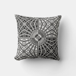 Almofada Mandala 2 Espelho Preto e Branco