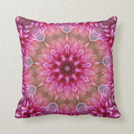 Almofada Mandala cor-de-rosa e magenta