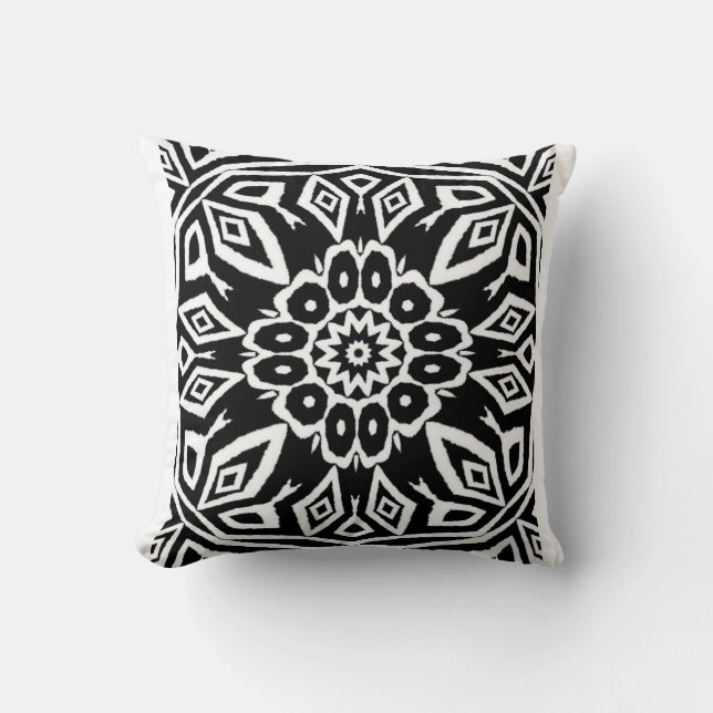 Almofada Mandala da Meia-Noite (Frente)