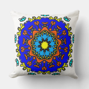 Almofada Mandala do Sol Azul