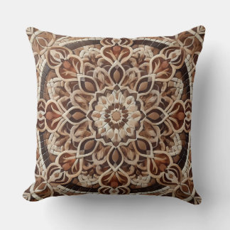 Almofada Mandala em tons de Terra: Harmonia da Natureza