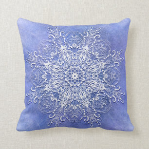 Almofada mandala floral étnica no fundo do grunge