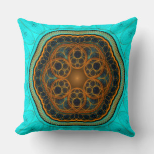 Almofada mandala fractal harmônica