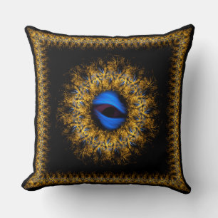 Almofada mandala fractal olho do rei