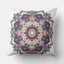 Almofada Mandala géométrique bohème 🌸 pour déco