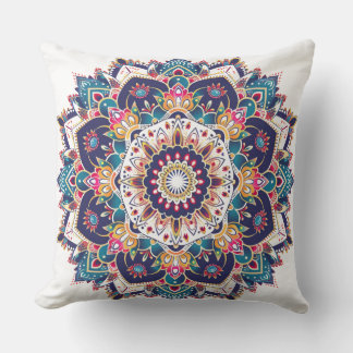 Almofada Mandala géométrique bohème 🌸 pour déco