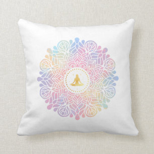 Almofada *~* Mandala Mulheres Meditação Energy Pastel Rai