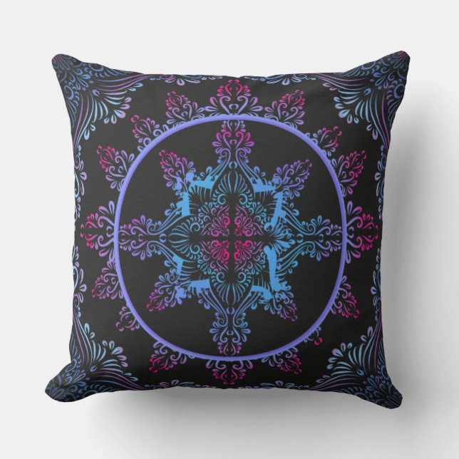 Almofada Mandala Night Flower (Frente)