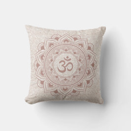Almofada Mandala Om Yoga Harmonia Feminina Estúdio Moderno 