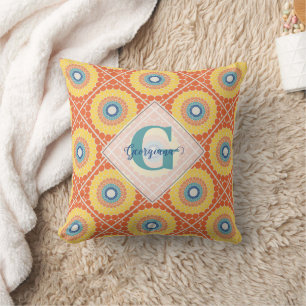 Almofada Mandala Radiante de Verão Egeu Personalizado