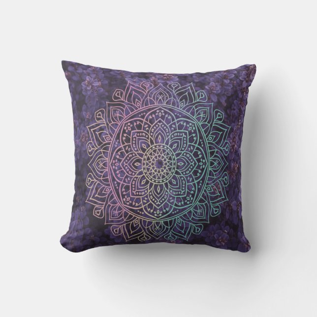 Almofada Mandala Roxo (Frente)