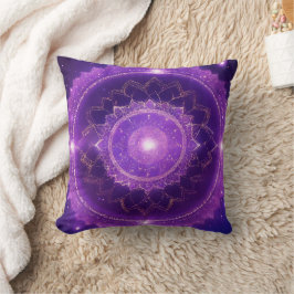 Almofada Mandala Roxo do Chakra da Coroa