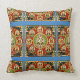 Almofada Mandala Tantric tibetana do budismo do vintage