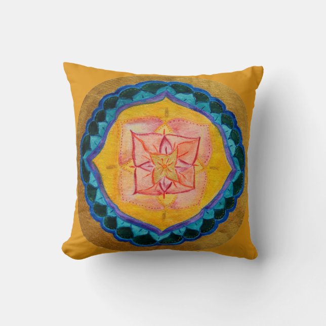 Almofada Mandala Zen Jogar Cushion 41 cm x 41 cm (Frente)