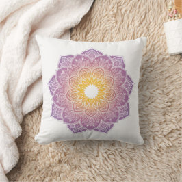Almofada Mandalas de meditação lila fofa