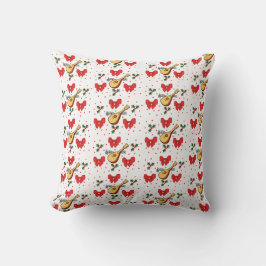 Almofada Mandolin Red Arcos Holly Deixa Berries Padrão