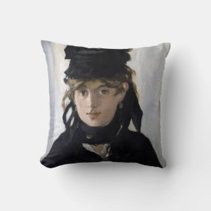 Almofada Manet - Berthe Morisot com um buquê de violetas