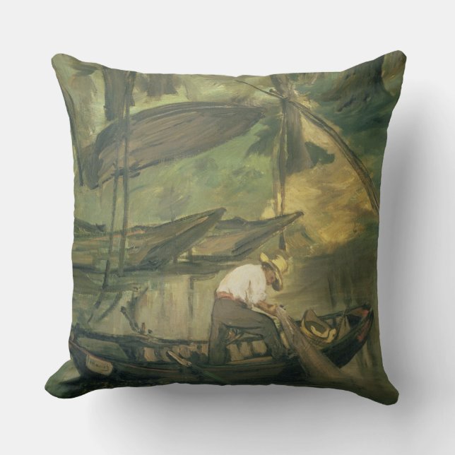 Almofada Manet | o pescador, c.1861 (Frente)