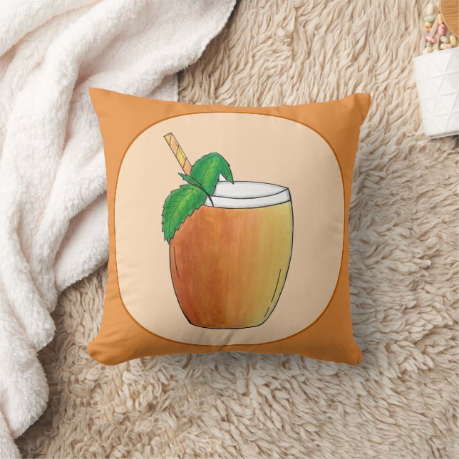 Almofada Mango Lassi Refrescando a Fruta de iogurte Indiana (Cobertor)