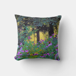 Almofada Manhã Preguiçosa, nascer do Sol em Meu Jardim Rubi