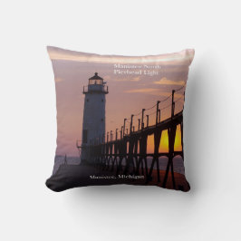 Almofada Maniste North Pierhead Light travesseiro quadrado