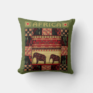 Almofada manta de retalhos africana