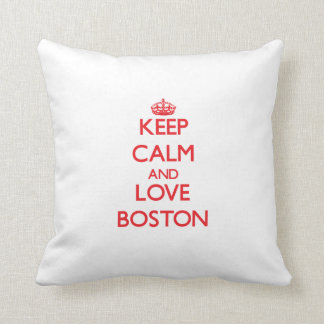 Almofada Mantenha a calma e ame Boston